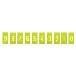 Loodstencils nummers Loodstencilset, 10 stuks (elk cijfer van 0-9) | 20 mm sjabloon / 10 mm nummer